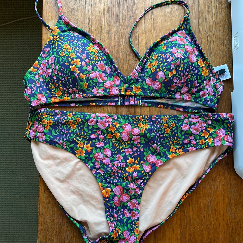 J. Crew Floral Bikini